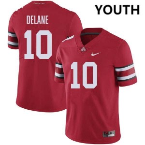 Youth #10 OSU Football Faheem Delane Stitched Jersey - Red
