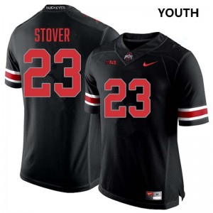 Youth #23 Ohio State Football Garrett Stover University Jersey - Blackout