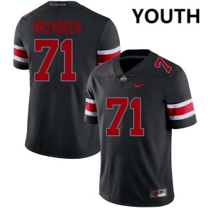 Youth #71 Go Bucks Football Jayvon McFadden Replica Jersey - Blackout