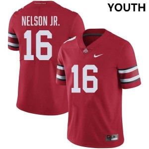 Youth #16 Ohio State Buckeyes Football Keenan Nelson Jr. Stitched Jersey - Red