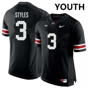 Youth #3 Ohio State Football Lorenzo Styles Jr. High School Jersey - Black
