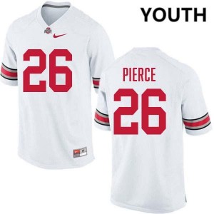 Youth #26 OSU Football Payton Pierce 2025-26 Jersey - White