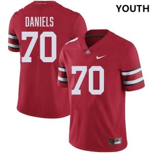 Youth Football #70 Ohio State Phillip Daniels NCAA Jersey - Red