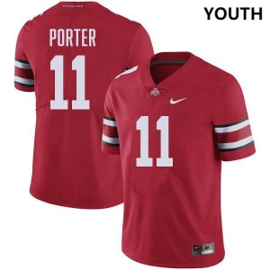 Youth #11 OSU Football Quincy Porter NCAA Jersey - Red