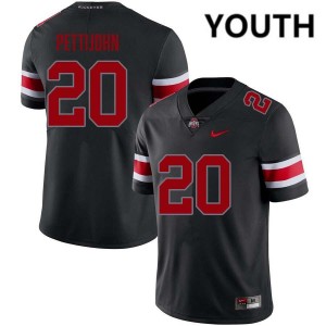 Youth Football #20 Go Bucks Riley Pettijohn NCAA Jersey - Blackout
