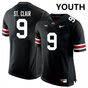 Youth #9 OSU Football Tavien St. Clair NCAA Jersey - Black