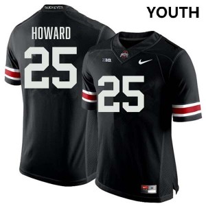 Youth #25 Buckeye Nation Football Ty Howard Alumni Jersey - Black