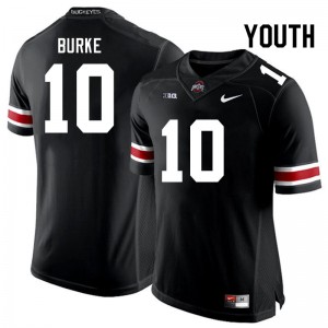 Youth Football #10 OSU Denzel Burke 2024-25 Jersey - Black