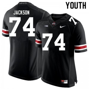 Youth Football #74 OSU Buckeyes Donovan Jackson 2024-25 Jersey - Black