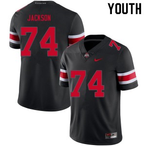 Youth Football #74 Ohio State Donovan Jackson 2024 Jersey - Blackout
