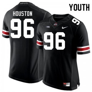 Youth #96 Buckeye Nation Football Eddrick Houston NCAA Jersey - Black