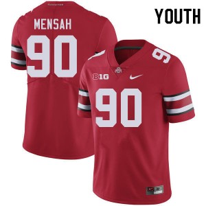 Youth #90 The Ohio State Football Eric Mensah Limited Jersey - Red