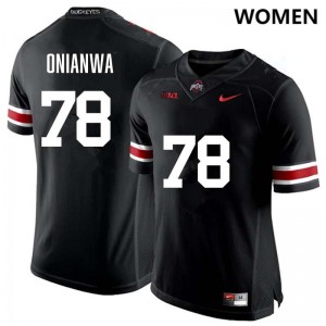 Youth Football #78 Go Bucks Ethan Onianwa Replica Jersey - Black