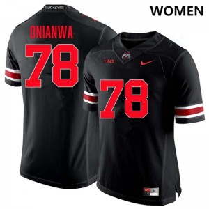 Youth #78 OSU Football Ethan Onianwa Embroidery Jersey - Blackout