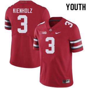 Youth Football #3 The Fighting Buckeyes Lincoln Kienholz 2025 Jersey - Red