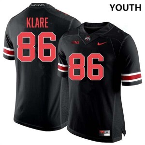 Youth Football #86 Ohio State Max Klare High School Jersey - Blackout