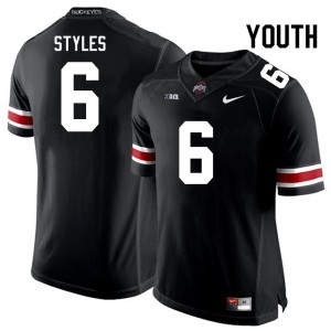 Youth Football #6 Ohio State Sonny Styles High School Jersey - Black