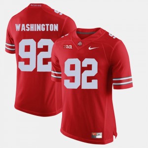 Mens OSU Buckeyes Alumni Football Game #92 Adolphus Washington college Jersey - Scarlet