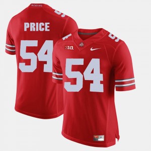 Men's #54 Alumni Football Game Buckeye Billy Price college Jersey - Scarlet