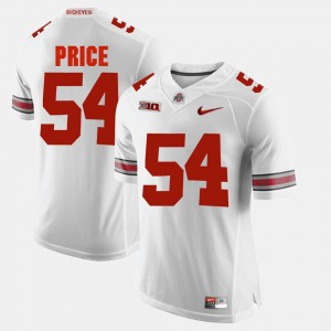 Men Ohio State Alumni Football Game #54 Billy Price college Jersey - White