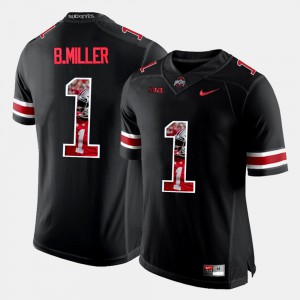 Men Pictorial Fashion Ohio State #1 Braxton Miller college Jersey - Black