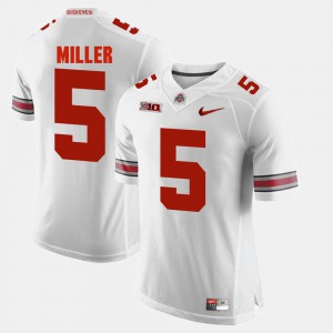 Men's Alumni Football Game #5 OSU Buckeyes Braxton Miller college Jersey - White