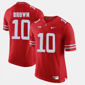 Men #10 Alumni Football Game Buckeyes CaCorey Brown college Jersey - Scarlet