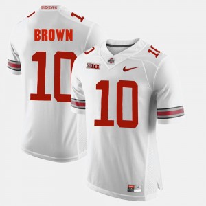 Men's #10 Alumni Football Game Ohio State CaCorey Brown college Jersey - White