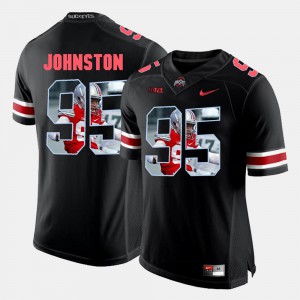 Mens Ohio State #95 Pictorial Fashion Cameron Johnston college Jersey - Black