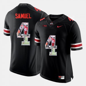 Men's Buckeye #4 Pictorial Fashion Curtis Samuel college Jersey - Black