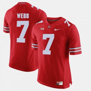 Men's Ohio State Buckeyes #7 Alumni Football Game Damon Webb college Jersey - Scarlet