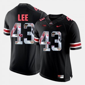 Mens #43 Ohio State Buckeyes Pictorial Fashion Darron Lee college Jersey - Black