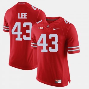 Mens Alumni Football Game Ohio State #43 Darron Lee college Jersey - Scarlet