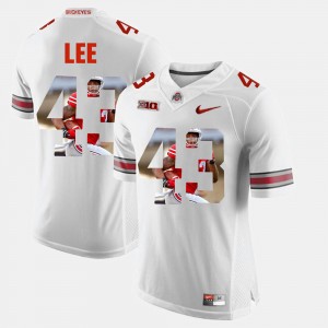 Men #43 Ohio State Buckeye Pictorial Fashion Darron Lee college Jersey - White