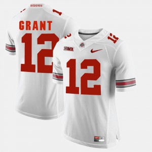 Mens Ohio State #12 Alumni Football Game Doran Grant college Jersey - White