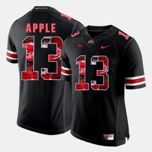 Mens Pictorial Fashion Buckeyes #13 Eli Apple college Jersey - Black