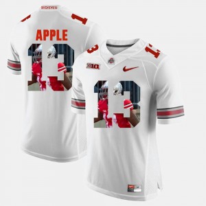 Men #13 Pictorial Fashion OSU Eli Apple college Jersey - White