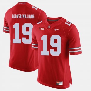 Men #19 Buckeye Alumni Football Game Eric Glover-Williams college Jersey - Scarlet