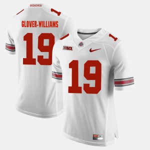 Mens Alumni Football Game #19 OSU Buckeyes Eric Glover-Williams college Jersey - White