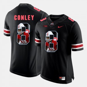 Men #8 Pictorial Fashion Buckeye Gareon Conley college Jersey - Black