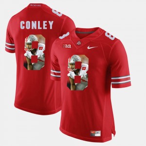 Men #8 OSU Pictorial Fashion Gareon Conley college Jersey - Scarlet