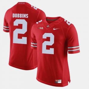 Men #2 J.K. Dobbins college Jersey - Scarlet Alumni Football Game OSU Buckeyes