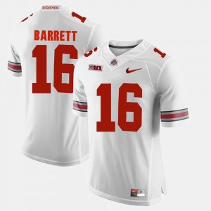 Mens Alumni Football Game Ohio State Buckeye #16 J.T. Barrett college Jersey - White