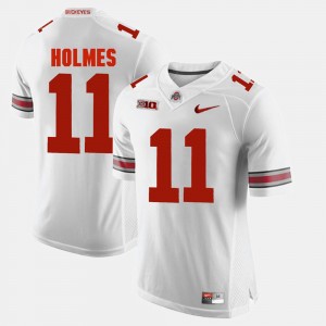 Men #11 Ohio State Alumni Football Game Jalyn Holmes college Jersey - White