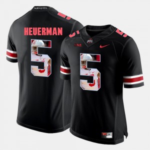 Mens Pictorial Fashion #5 Ohio State Jeff Heuerman college Jersey - Black