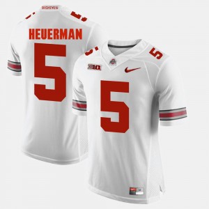 Men's #5 Alumni Football Game Buckeyes Jeff Heuerman college Jersey - White