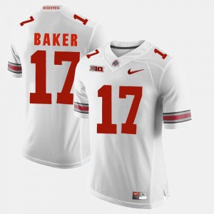 Mens Buckeye Alumni Football Game #17 Jerome Baker college Jersey - White