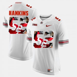 Men's Ohio State #52 Pictorial Fashion Johnathan Hankins college Jersey - White