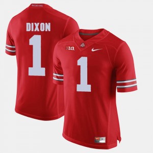 Men's #1 Alumni Football Game Buckeye Johnnie Dixon college Jersey - Scarlet