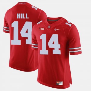 Men #14 Alumni Football Game Ohio State K.J. Hill college Jersey - Scarlet